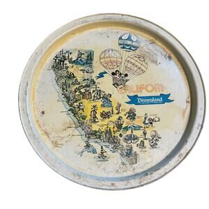 Vintage disneyland metal plate/ serving tray
